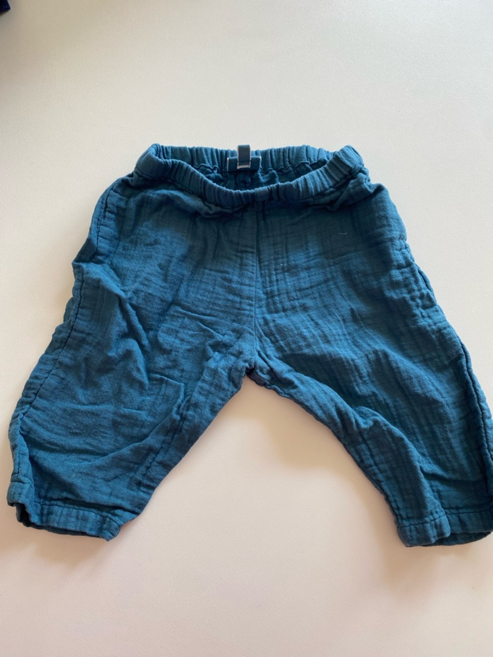 Bonton Light Blue Baby Gauze Pants